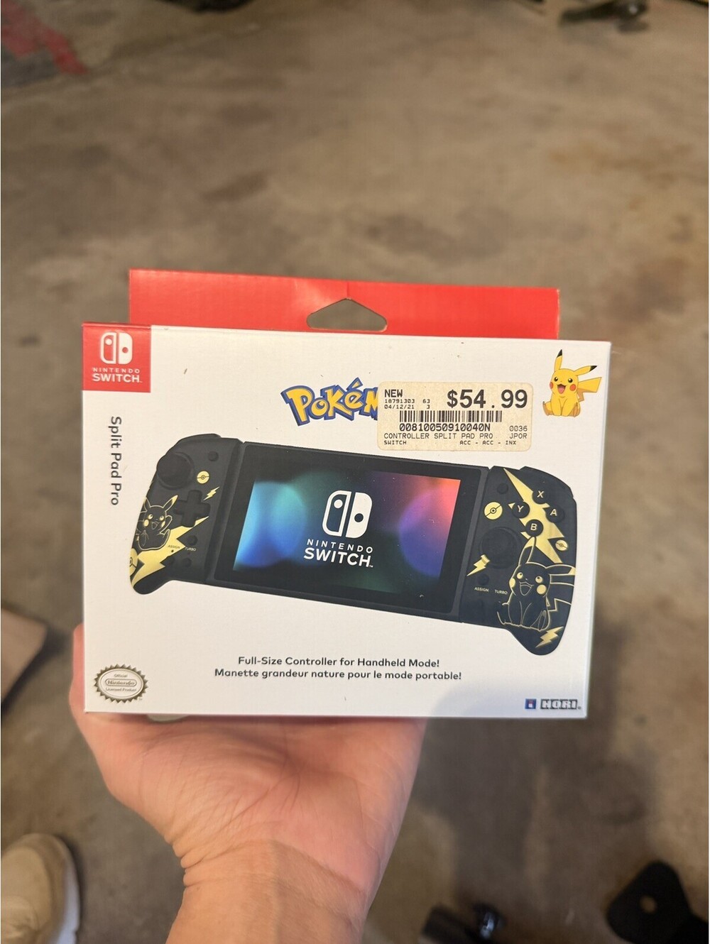 Hori Split Pad Pro Pokemon Pikachu Nintendo Switch Controller Joycons